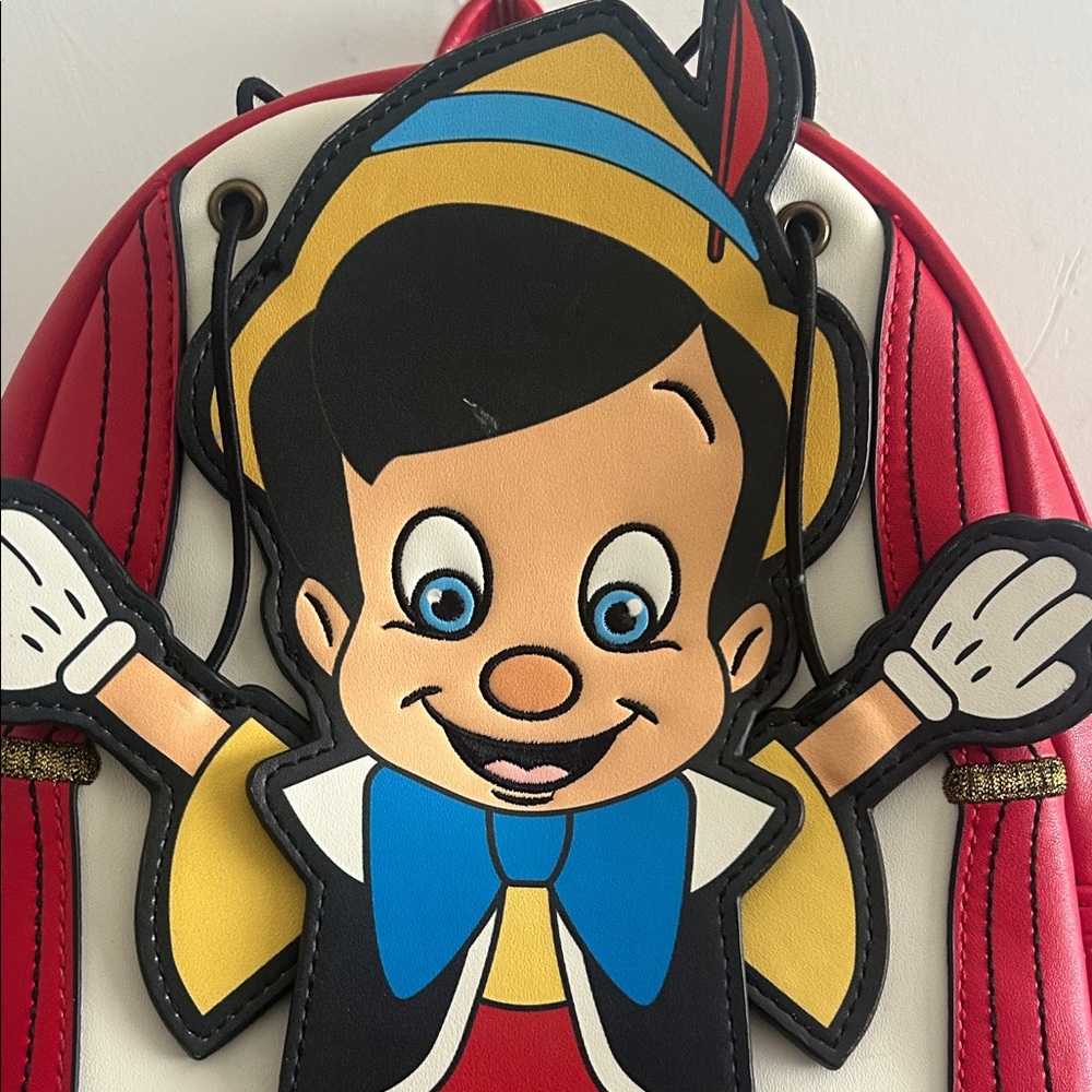 Disney LoungeFly Pinocchio Character Backpack - Picture 2 of 9